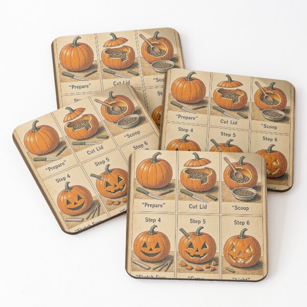 Item preview, Pumpkin Carving Halloween Art Print designed and sold by PatentArtStudio.