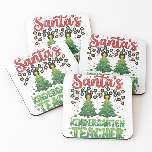 Item preview, Santa's Favorite Kindergarten Teacher Funny Christmas Xmas Gifts Classic T-Shirt designed and sold by MaLhari-Market.