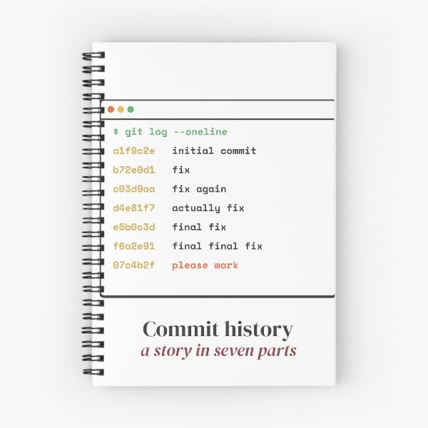 Item preview, Historial de confirmaciones de Git Log - Solución final para programadores divertidos designed and sold by Rilindi.