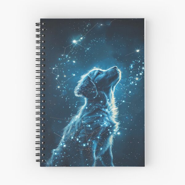 Item preview, Cosmic Dog Under the Stars – Glowing Celestial Puppy Galaxy Art designed and sold by RupertHaucki.