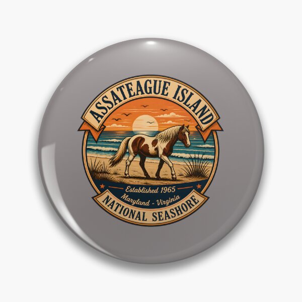 Item preview, Assateague-Island-National-Seashore-Horse-Sunset-Circle designed and sold by NikolausNowak.