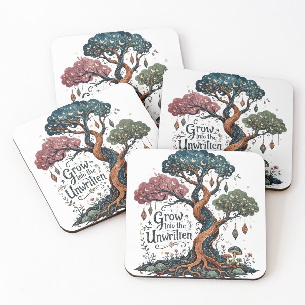 Item preview, Enchanted Moon Tree Mystical Woodland Fantasy Grow Into the Unwritten Art designed and sold by inkoutninja.