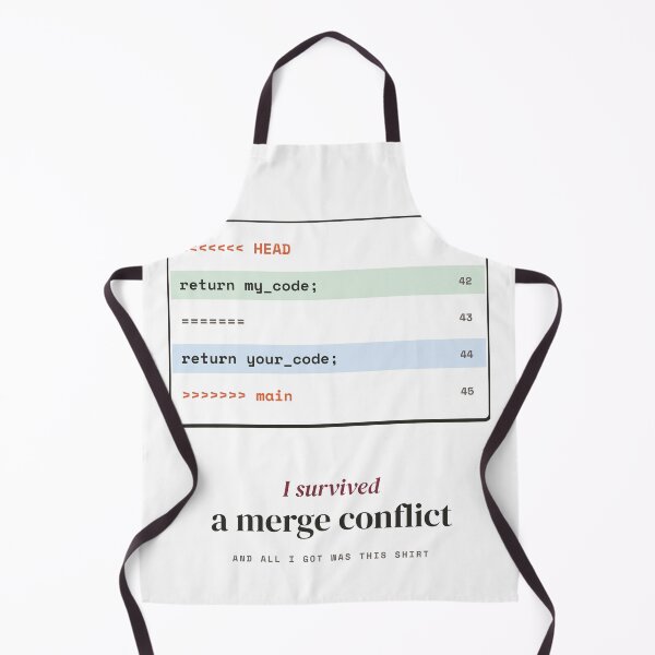 Item preview, I Survived a Merge Conflict - Funny Git Programmer designed and sold by Rilindi.