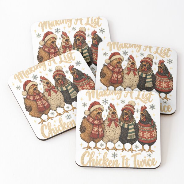 Item preview, Funny Chickens Making-A-List Chicken-It-Twice-Xmas Men Women designed and sold by MathiasFuchs.
