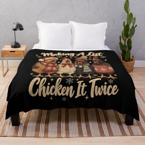 Item preview, Funny Chickens Making-A-List Chicken-It-Twice-Xmas Men Women designed and sold by MathiasFuchs.
