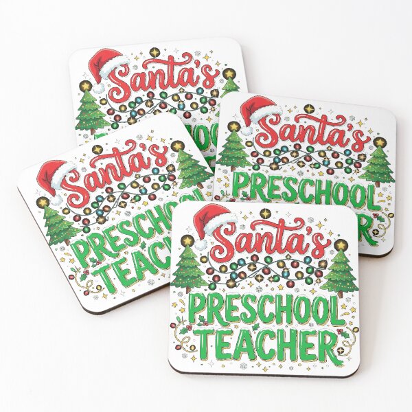 Item preview, Santa's Favorite Preschool Teacher Funny Christmas Xmas Gifts Classic T-Shirt designed and sold by bunnymoon stickers.