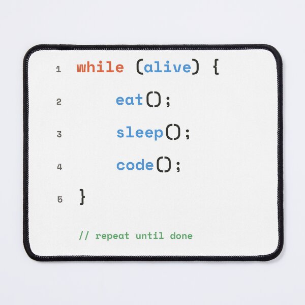 Item preview, While Alive Eat Sleep Code - Programmer Daily Routine designed and sold by Rilindi.