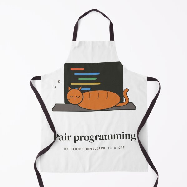 Item preview, Pair Programming Cat - My Senior Developer Is a Cat designed and sold by Rilindi.