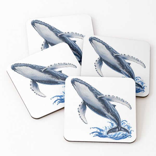 Item preview, Humpback Whale Breaching designed and sold by Drip stamp.