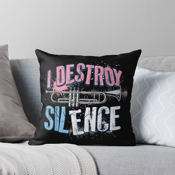 Item preview, I Destroy Silence Distressed Trumpet Musical Art designed and sold by robinsonartz.