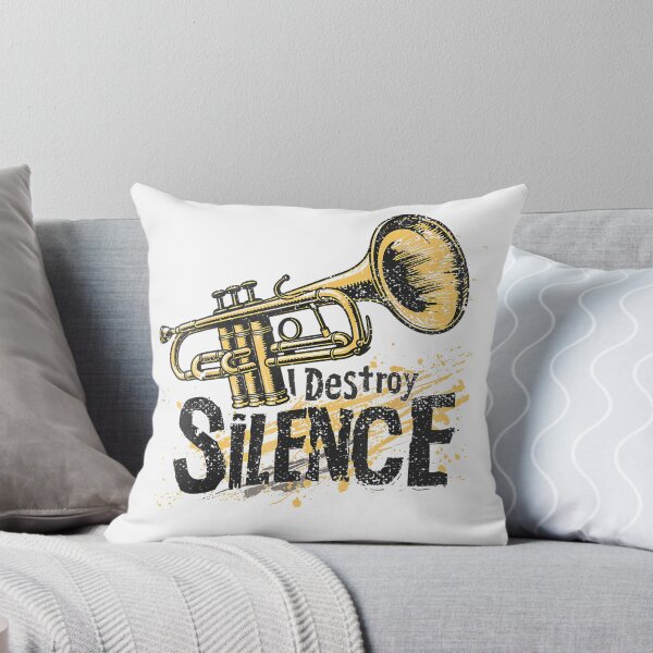 Item preview, I Destroy Silence Trumpeter Trumpet designed and sold by robinsonartz.