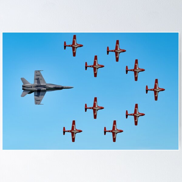 Item preview, Speedy Bird - Snowbirds de la RCAF y avión de demostración CF-18 designed and sold by James (820Photography) Anderson.