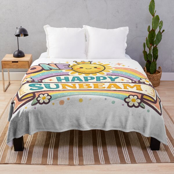 Item preview, Cute Smiling Sunshine Rainbow Daisy Kawaii Positive One Happy Sunbeam Art designed and sold by inkoutninja.