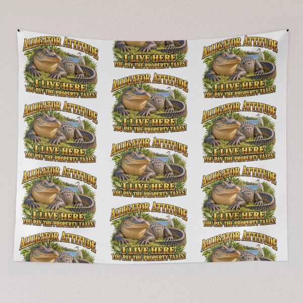 Item preview, Ali Gator – Alligator Attitude – Funny Florida Wildlife Humor designed and sold by LnsCreations.
