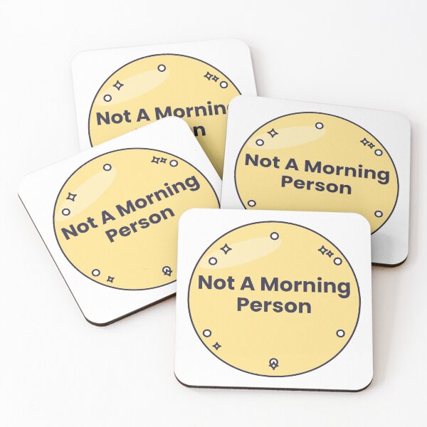 Item preview, Not A Morning Person Sticker - Funny Mood Quote designed and sold by TheFreddo.