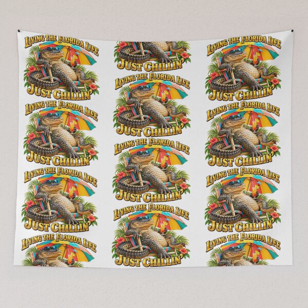 Item preview, Florida Living – Just Chilling | Funny Alligator Beach Vacation Design designed and sold by LnsCreations.