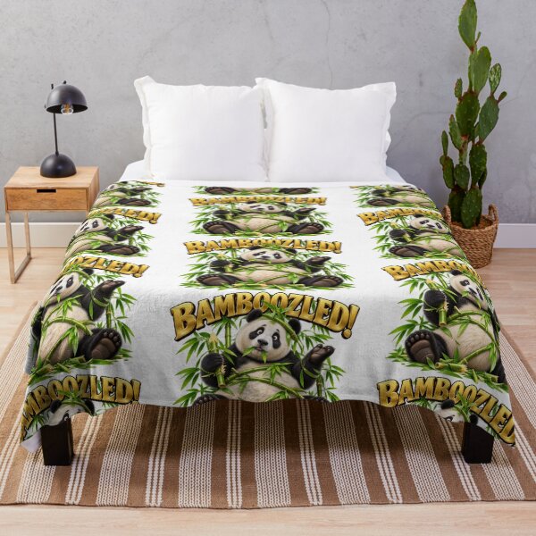 Item preview, Bamboozled – Funny Giant Panda Tangled in Bamboo designed and sold by LnsCreations.