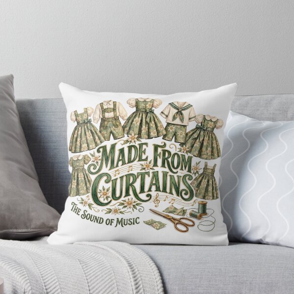 Item preview, The Sound of Music - MADE FROM CURTAINS designed and sold by Lyric Vault - Rock on.
