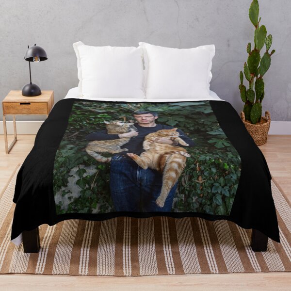 Item preview, Nathan Fielder And His Kitties Funny Cat Lover Meme designed and sold by fibiiiartstudio.