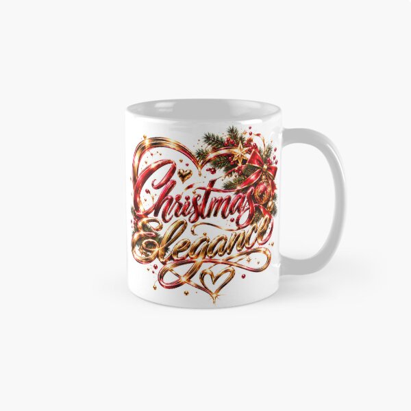 Item preview, Christmas Elegance – Ruby Red & Golden Holiday Magic designed and sold by DansCreations42.