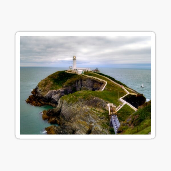 South Stack Lighthouse - Holyhead, Anglesey, Wales. Sticker