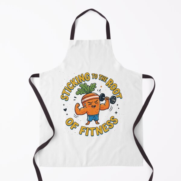 Item preview, Sticking To The Root Of Fitness Funny Carrot Gym Retro Art designed and sold by Namphet.
