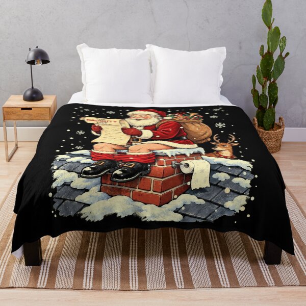 Item preview, Funny Santa Claus Sitting On Chimney Toilet Paper Naughty List designed and sold by watanabeee.
