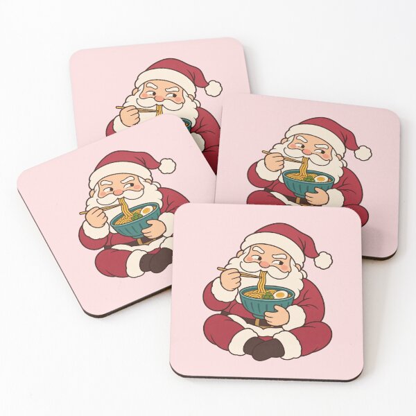 Item preview, Kawaii Santa Hugging Ramen for Food Lovers – Playful Christmas Comfort designed and sold by Im-Ara.