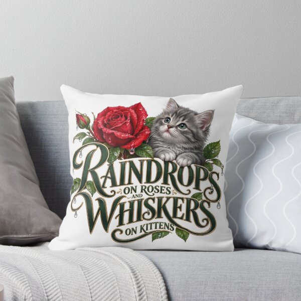 Item preview, The Sound of Music - RAINDROPS ON ROSE AND WHISKERS ON KITTENS designed and sold by Lyric Vault - Rock on.