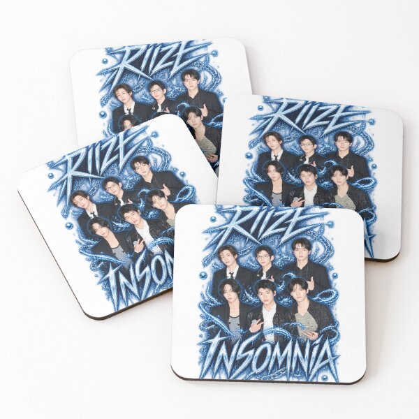 Item preview, RIIZE INSOMNIA Shattered Glass Group Art | Dark Kpop designed and sold by Valeree Store.