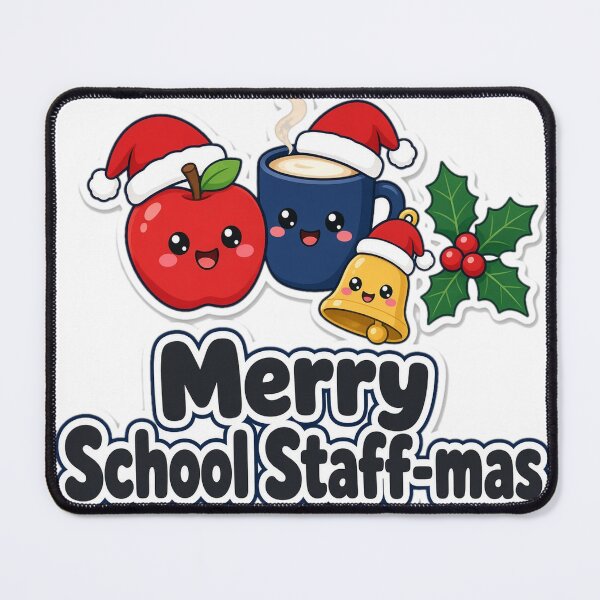 Item preview, School Staff Christmas Merry School Staff-mas Gift designed and sold by Soft Merch.