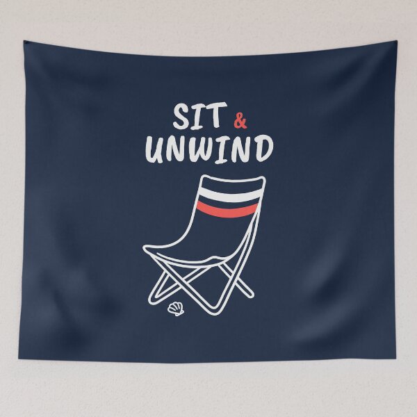 Item preview, Sit & Unwind Beach Chair – Ocean Wonders Coastal Relaxation Design designed and sold by Sea Gem.