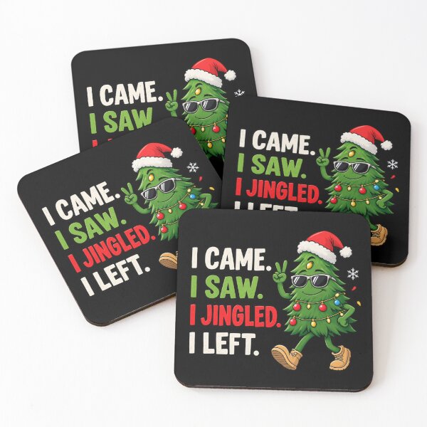 Item preview, Funny Christmas Tree – I Came, I Saw, I Jingled, I Left designed and sold by Pixel_Phantom_.