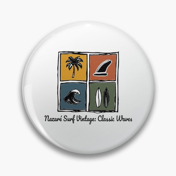 Item preview, Nazaré Surf Vintage Classic Waves Retro Print designed and sold by vemlart7.