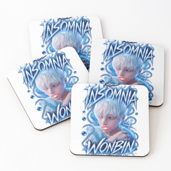 Item preview, RIIZE Wonbin INSOMNIA Dark Blue Chrome | Gothic Kpop Art designed and sold by Valeree Store.