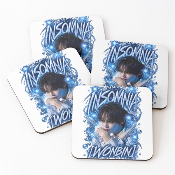 Item preview, RIIZE Wonbin INSOMNIA Neon Blue Lettering | Dark Fashion designed and sold by Valeree Store.