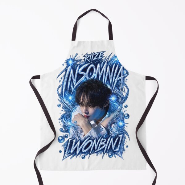 Item preview, RIIZE Wonbin INSOMNIA Neon Blue Lettering | Dark Fashion designed and sold by Valeree Store.
