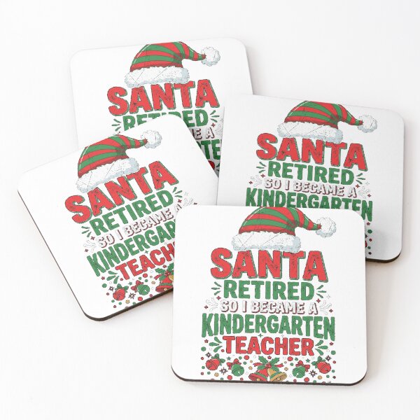 Item preview, Santa's favorite retired kindergarten teacher Funny kindergarten Christmas gift Classic T-Shirt designed and sold by all-shp.