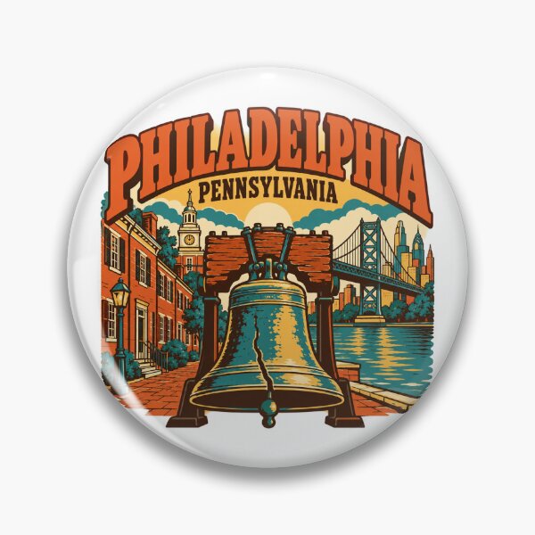 Artikelvorschau, Philadelphia-Geschenk – Vintage-Reisekunst aus Philadelphia, Pennsylvania entworfen und verkauft von RedRubyBubble.