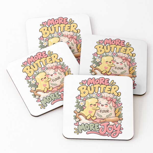 Item preview, More Butter More Joy Cute Pastel Baking Graphic designed and sold by LoafLogic.