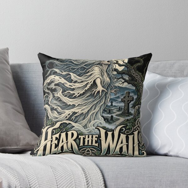 Item preview, Irish Banshee at the Crossroads Vintage Folklore Horror Art designed and sold by THAT-ONE-TEE.
