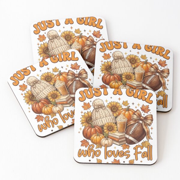Item preview, Just A Girl Who Loves Fall Cute Autumn Football T-Shirt  designed and sold by Founderpallavi.