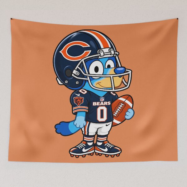 Item preview, Chicago Bears American Football Fan Funny Bluey Player designed and sold by DemetMath.