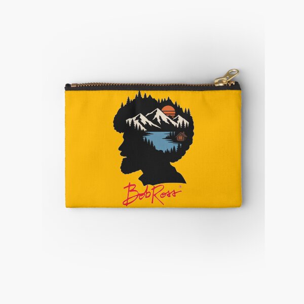 Aperçu de l'œuvre Silhouette de montagne afro de Bob Ross créée et vendue par KungPowUnicorn.