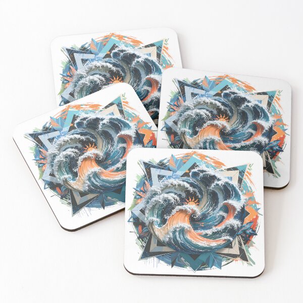Item preview, Copacabana Wave Graffiti Brazilian Beach Art designed and sold by RH Design Lab.