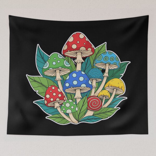 Item preview, Colorful Mushroom Batch designed and sold by Tickety Boo.