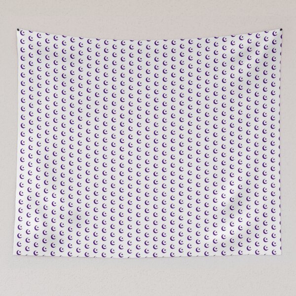 Item preview, Dark Purple Ramadan Crescent Moon and Star Design designed and sold by pattern-archive.