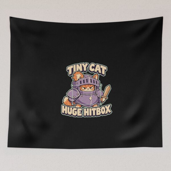 Item preview, Tiny Cat Huge Hitbox Knight Cat Gamer designed and sold by BitGames.
