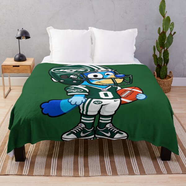 Item preview, New York Jets American Football Fan Funny Bluey Player designed and sold by DemetMath.