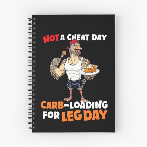 Item preview, Thanksgiving Cheat Day Leg Carb Loading Jacked Goose Gym Bro  designed and sold by QuirkyGuacamole.